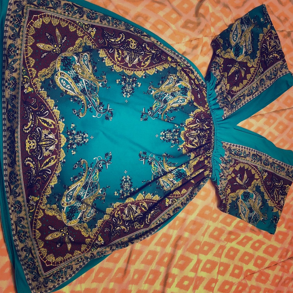 Turquoise dress